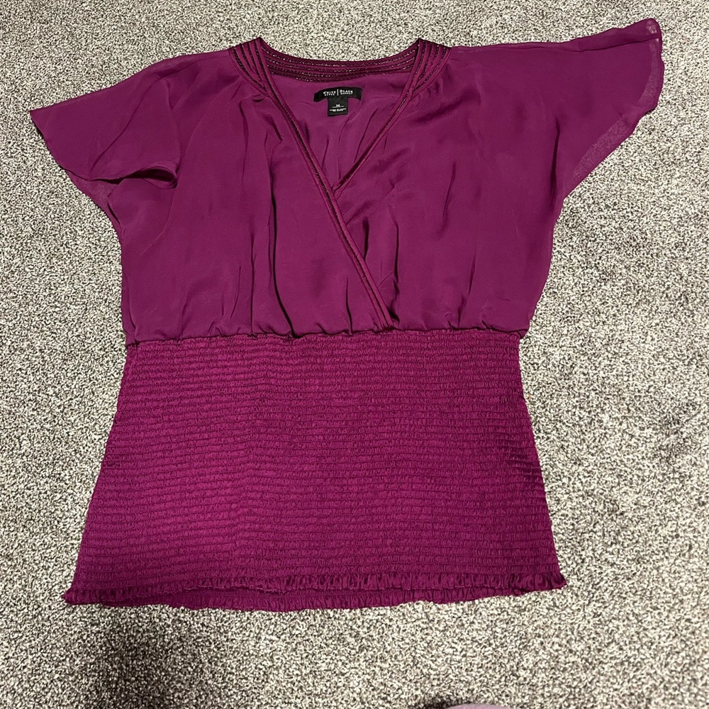 White House Black Market size M purple blouse.